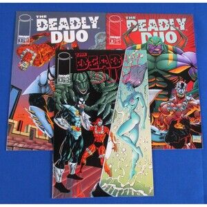 The Deadly Duo 1-3 Image Comics 1994 Complete Set Erik Larsen VF NM